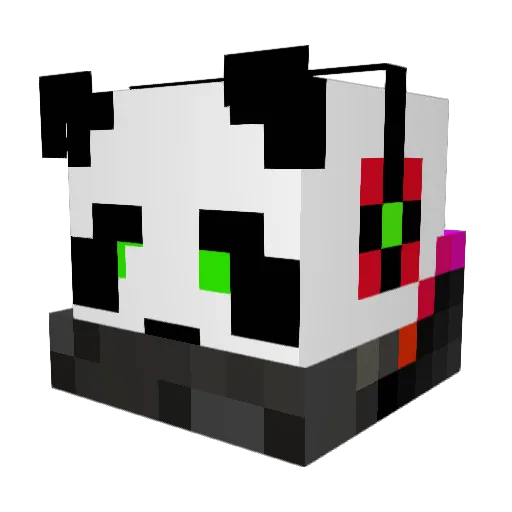 chumpablock Minecraft avatar head, 3D render