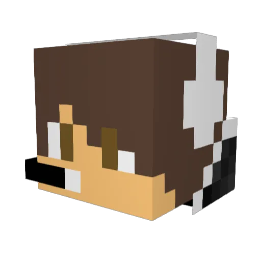 chumpy10 Minecraft avatar head, 3D render