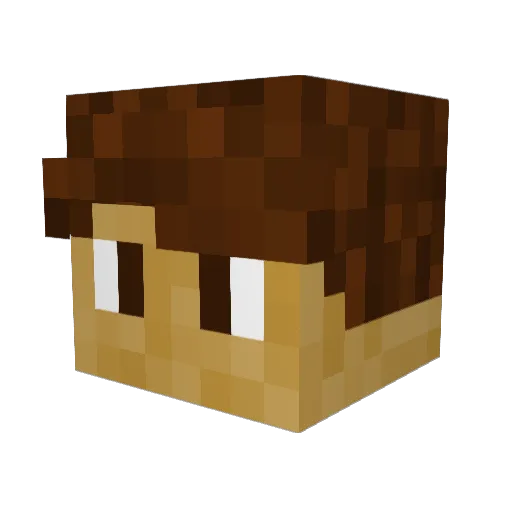 chumpy131 Minecraft avatar head, 3D render