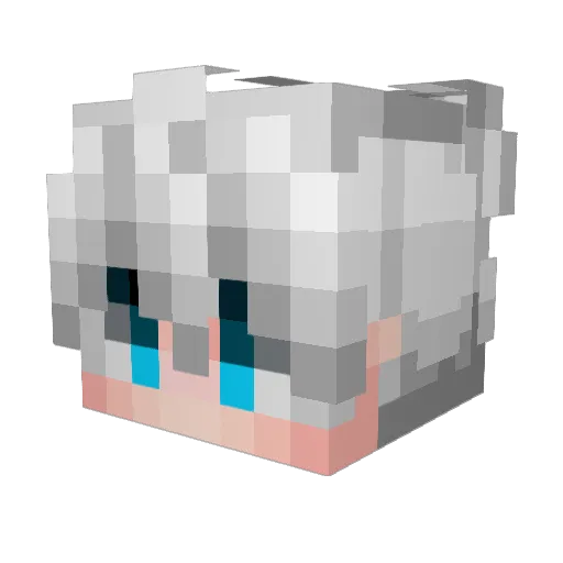 chunchen0220 Minecraft avatar head, 3D render