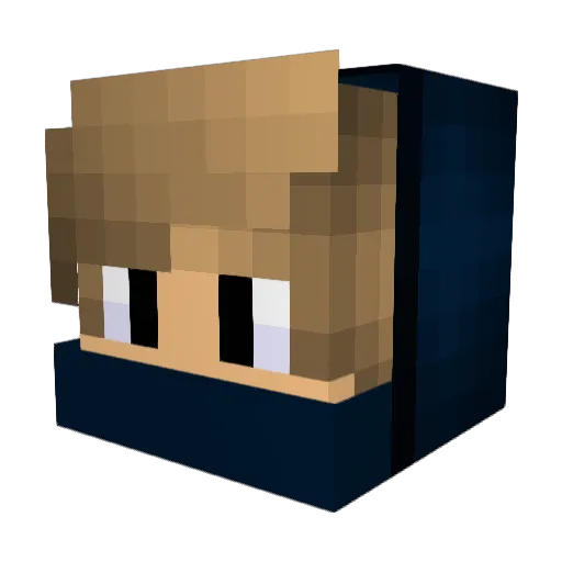chungbang Minecraft avatar head, 3D render