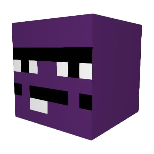 chunjx Minecraft avatar head, 3D render
