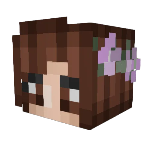chunkymelon Minecraft avatar head, 3D render