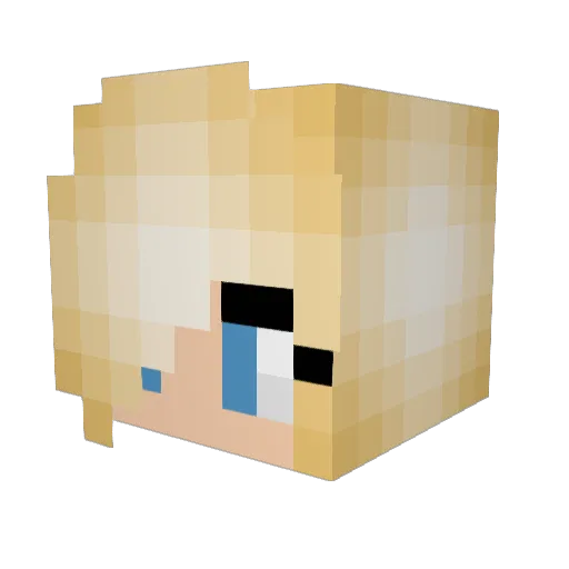 chunkymilk17 Minecraft avatar head, 3D render