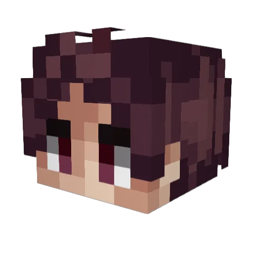 chunkypigeone Minecraft avatar head, 3D render