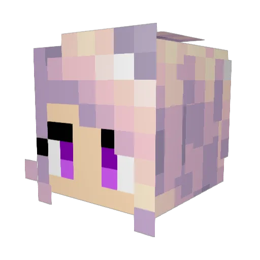 chunqin Minecraft avatar head, 3D render