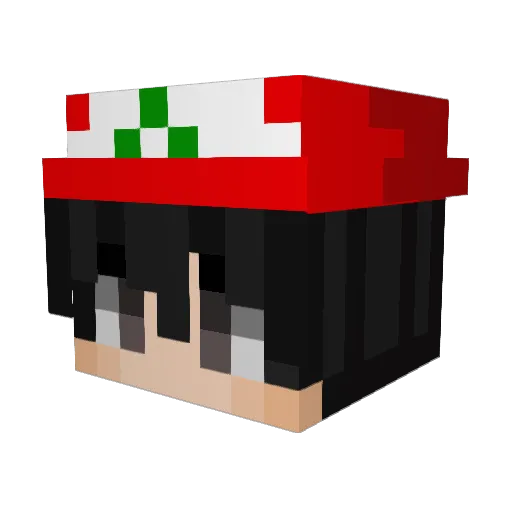 chunsick Minecraft avatar head, 3D render