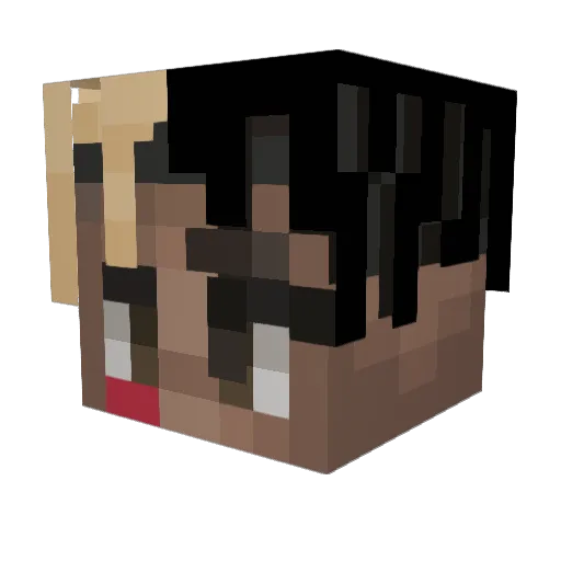 chupachichi Minecraft avatar head, 3D render