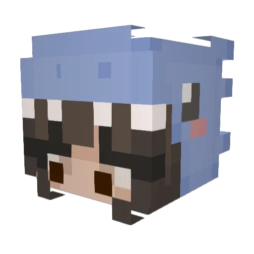 chupachomp Minecraft avatar head, 3D render