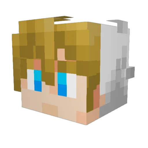 chupachup336 Minecraft avatar head, 3D render