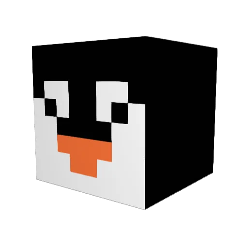 chupw Minecraft avatar head, 3D render