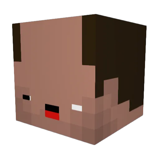 churros456 Minecraft avatar head, 3D render