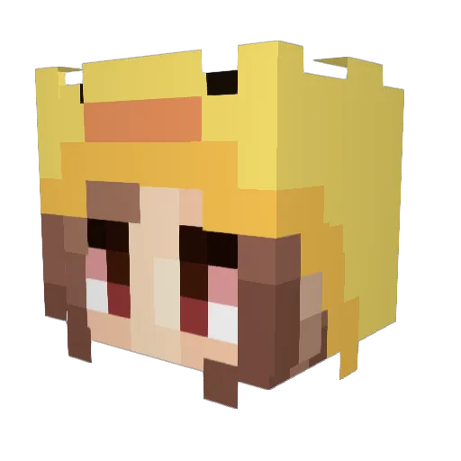 churrosgamer014 Minecraft avatar head, 3D render
