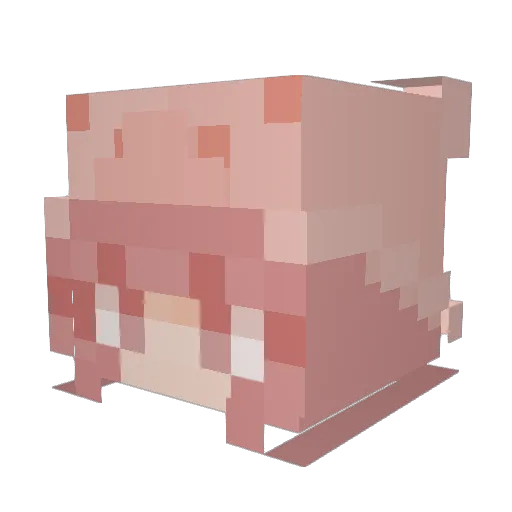 chusumsum Minecraft avatar head, 3D render