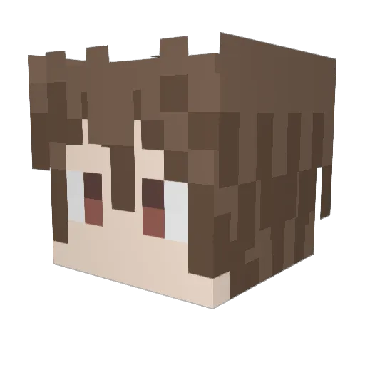 chutaimo Minecraft avatar head, 3D render