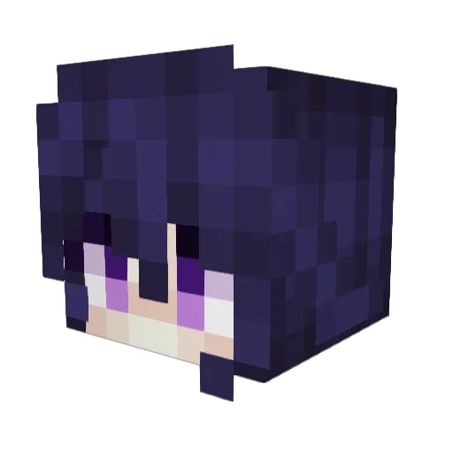 chuuvvya Minecraft avatar head, 3D render