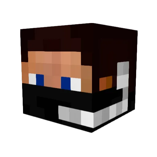 chuvak58 Minecraft avatar head, 3D render