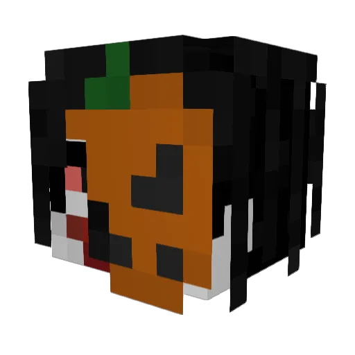 chuvxi Minecraft avatar head, 3D render