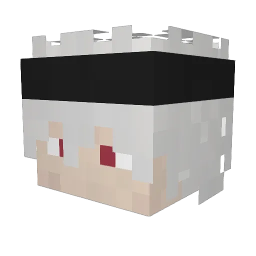 chuwi30 Minecraft avatar head, 3D render
