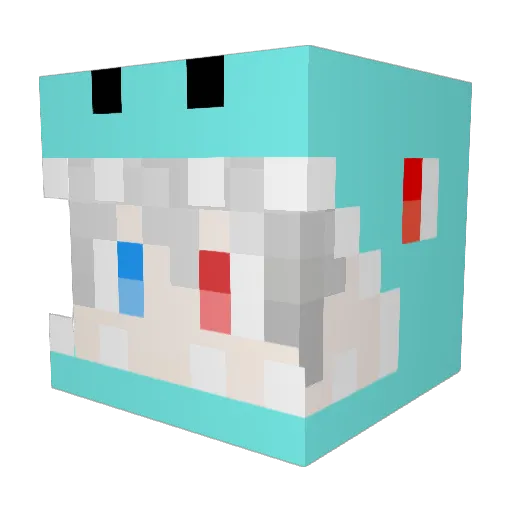 chuya123 Minecraft avatar head, 3D render
