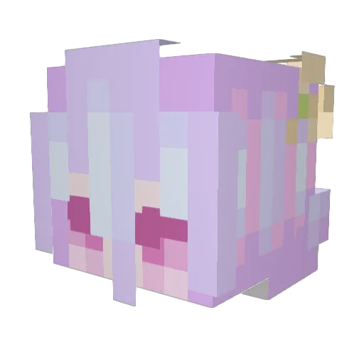 chuynhz Minecraft avatar head, 3D render