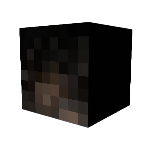 chuzesta Minecraft avatar head, 3D render