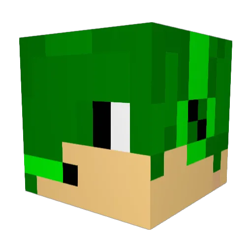 chvj3k_exe Minecraft avatar head, 3D render