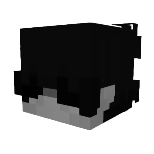 chvrlett Minecraft avatar head, 3D render