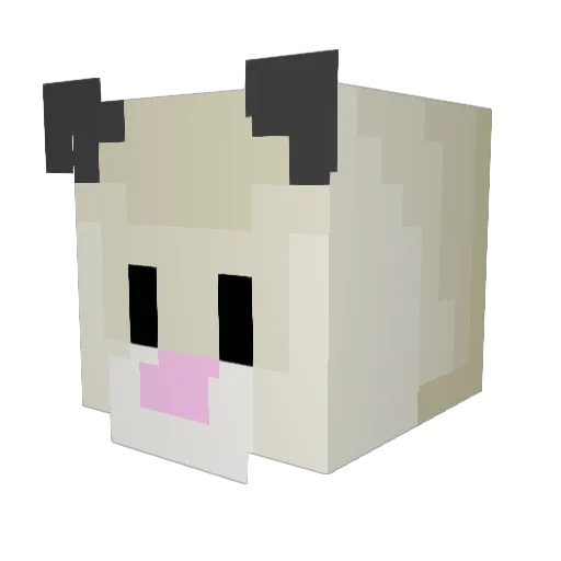 chvzeli Minecraft avatar head, 3D render
