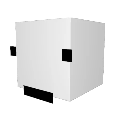 chwd Minecraft avatar head, 3D render