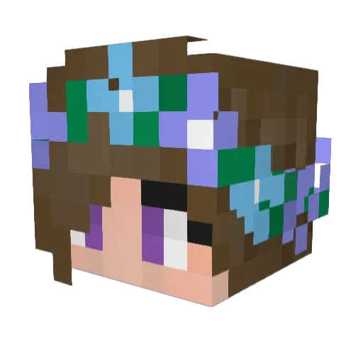 chwistofeh Minecraft avatar head, 3D render