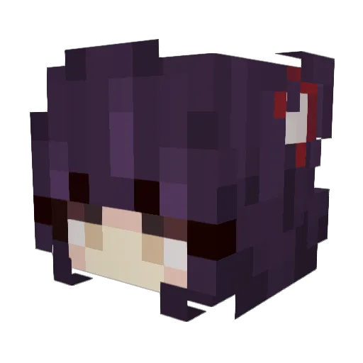 chwves Minecraft avatar head, 3D render