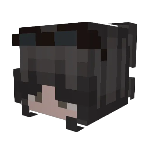 chwyy Minecraft avatar head, 3D render