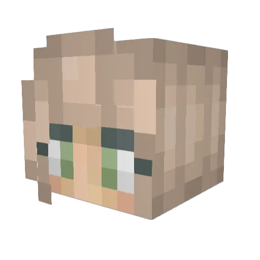 chxlski Minecraft avatar head, 3D render