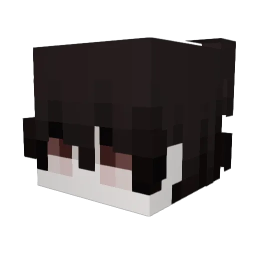 chxnnx_ Minecraft avatar head, 3D render