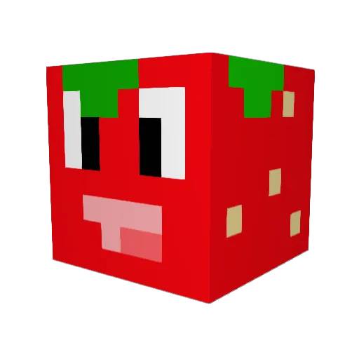 chxrile Minecraft avatar head, 3D render