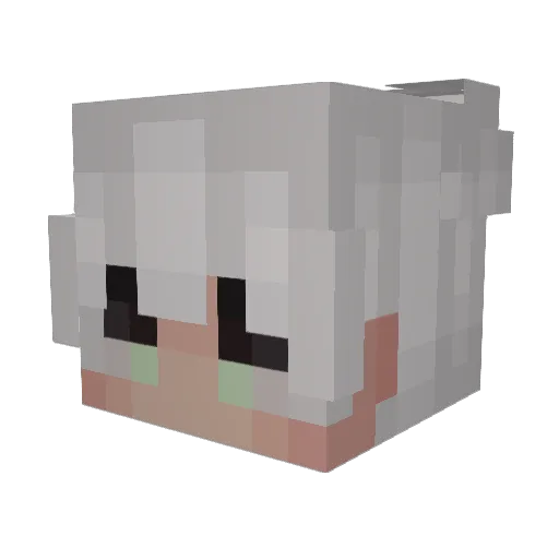chxsin Minecraft avatar head, 3D render