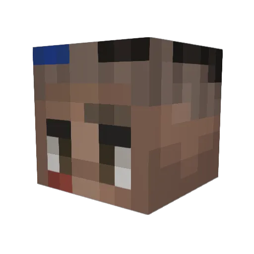 chxxtinggg Minecraft avatar head, 3D render