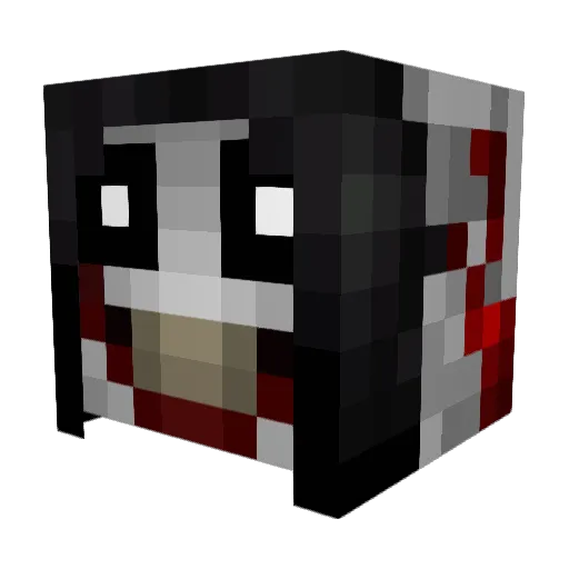 chylopod Minecraft avatar head, 3D render