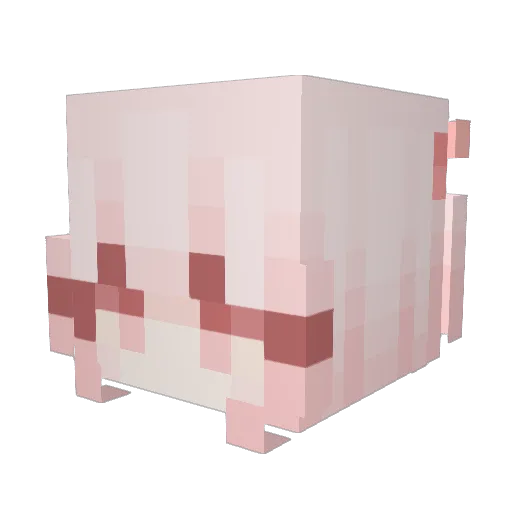 chyomoon Minecraft avatar head, 3D render