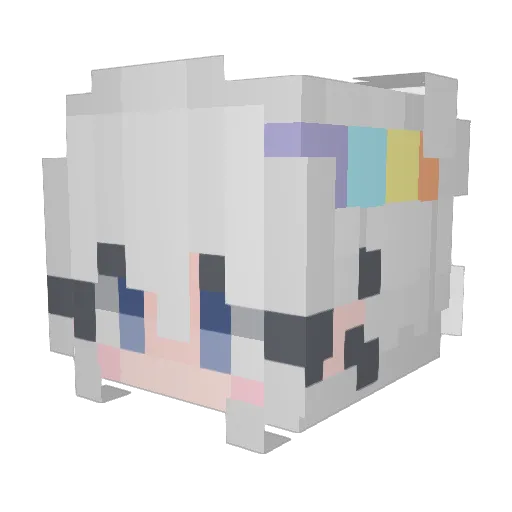 chyooni Minecraft avatar head, 3D render