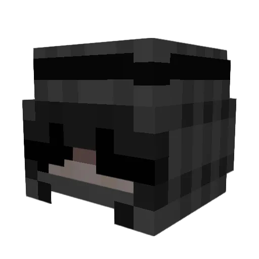 chyptos Minecraft avatar head, 3D render