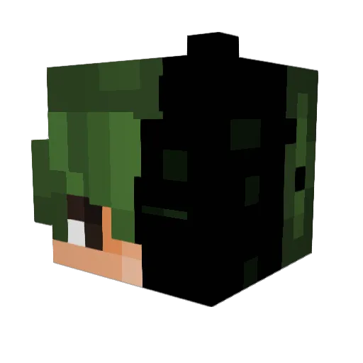 chysomc Minecraft avatar head, 3D render