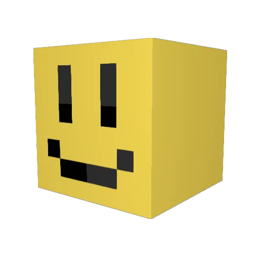 chyuleu Minecraft avatar head, 3D render