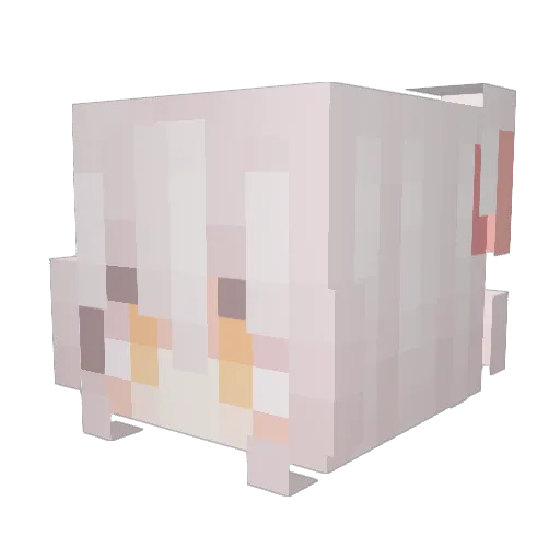 chyus Minecraft avatar head, 3D render