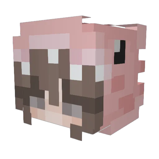 ciShengmx Minecraft avatar head, 3D render