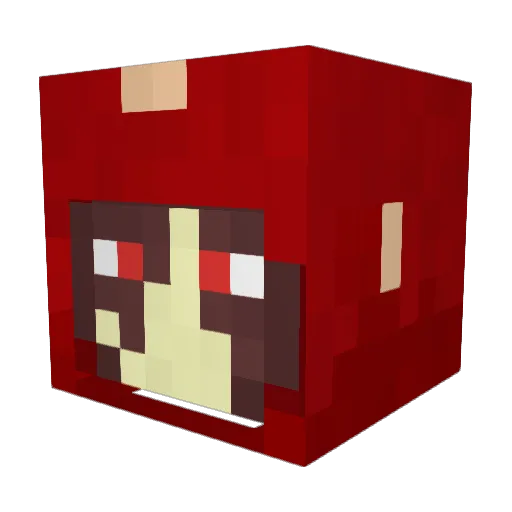 ci__ Minecraft avatar head, 3D render
