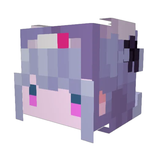 ciaIlo_ Minecraft avatar head, 3D render
