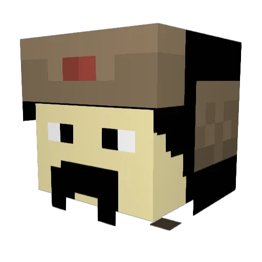 ciabatta_pane Minecraft avatar head, 3D render