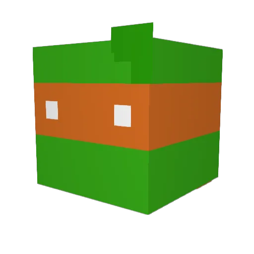 ciahnmccarthy Minecraft avatar head, 3D render
